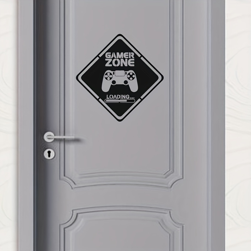 Gaming Console Room - 1pc Gamer Zone Door Decal Wall