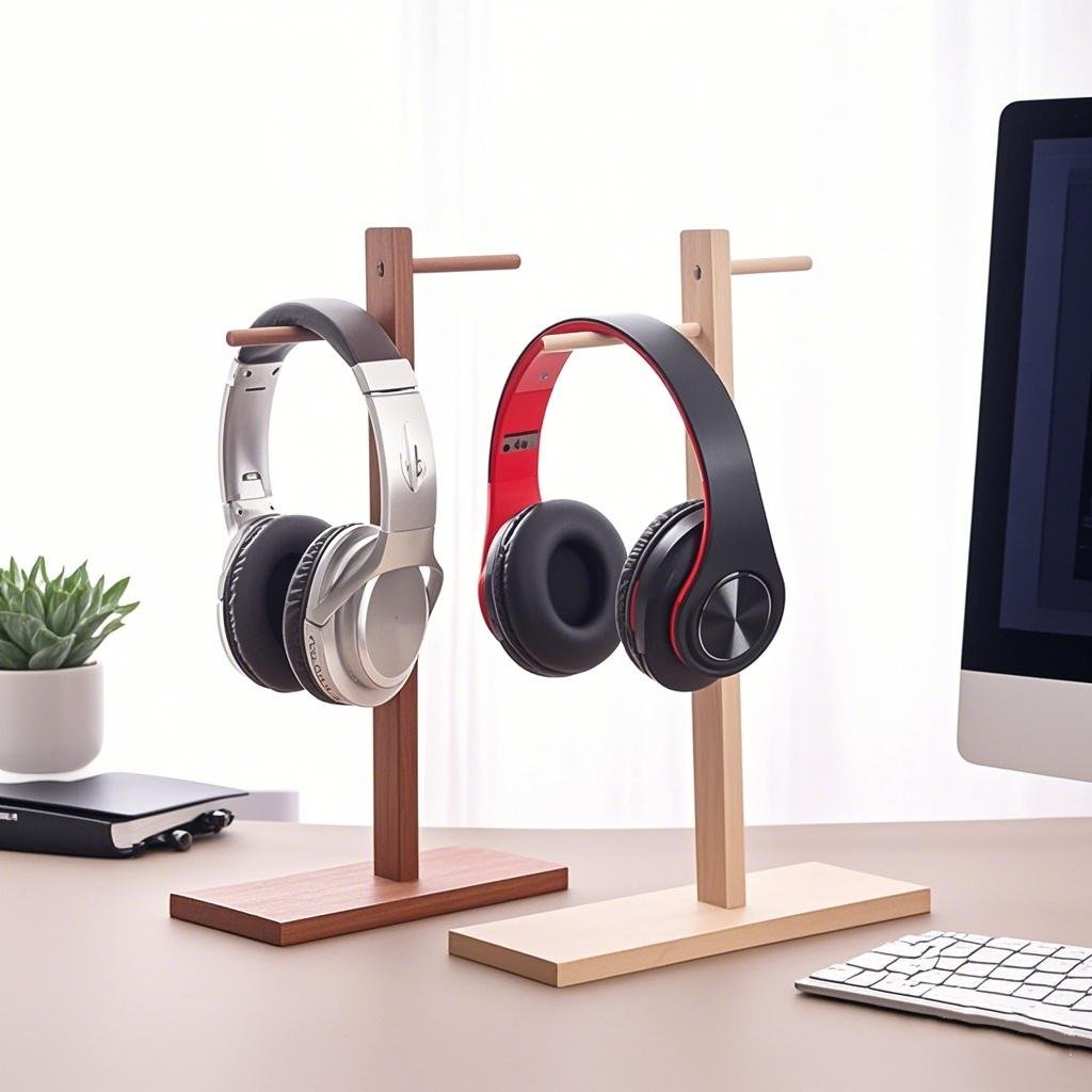 Wood Headphone Stand Earphone  - огляд і ціна Gaming Console Room