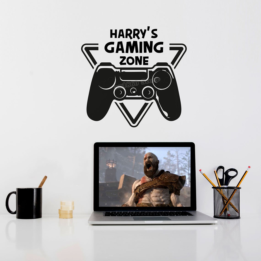 Custom Name Gaming Zone Wall D - огляд і ціна Gaming Console Wallpaper