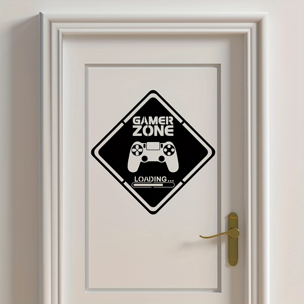 1pc Gamer Zone Door Decal Wall - огляд і ціна Gaming Console Room