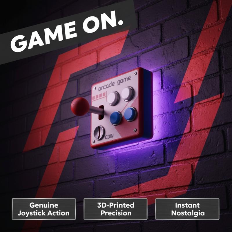 Retro Arcade Game Button Switc - огляд і ціна Gaming Console Room