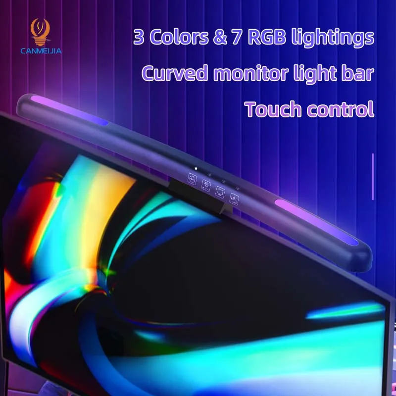 Curved LED Monitor Light Bar U - огляд і ціна Gaming Console Room
