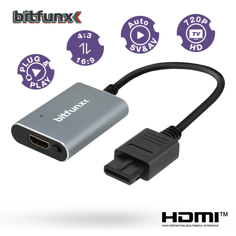 Bitfunx 720P HDMI™ Adapter S-v - огляд і ціна Gaming Console Nintendo Switch